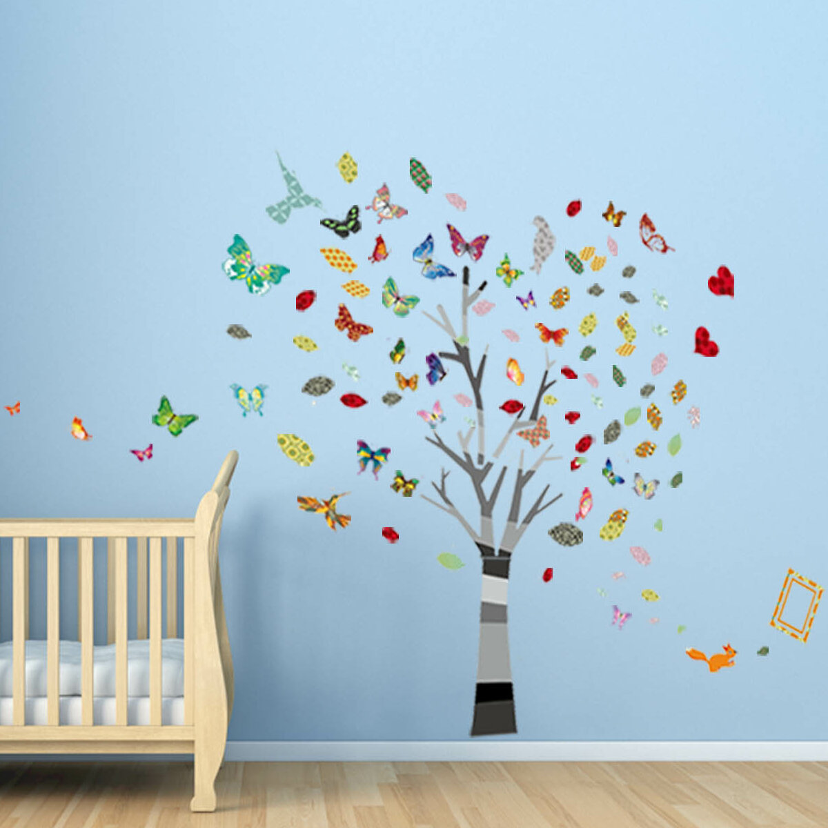 Walplus D Calcomanie Murale Photo Et Papillons Color E Wayfair Canada